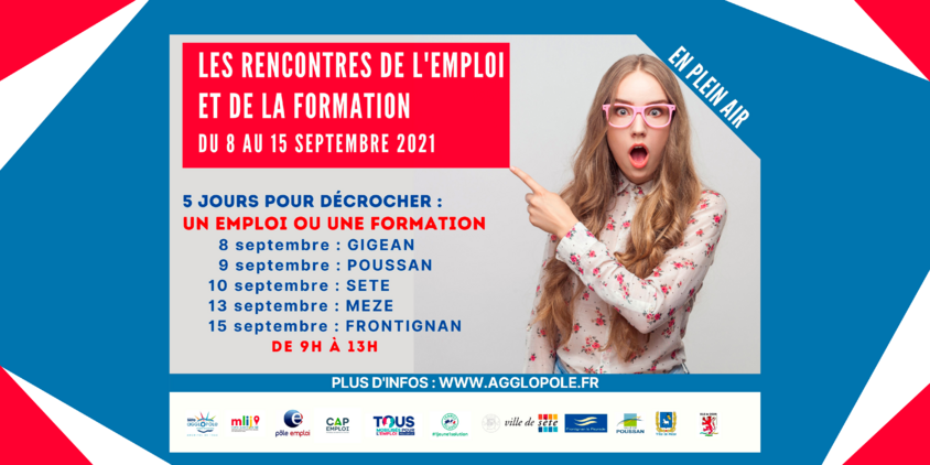 Les rencontres de l'emploi et de la formation, du 8 au 15 septembre 2021.